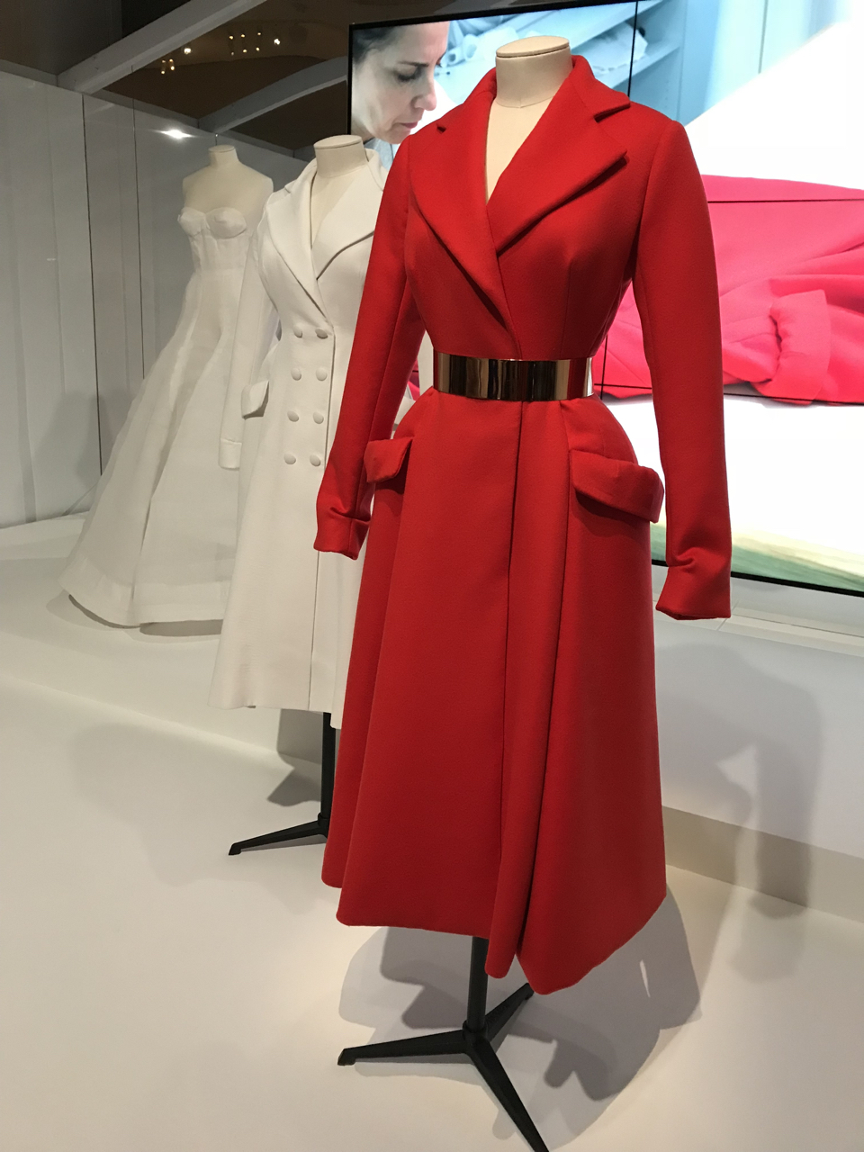 Dior red bar outlet coat price